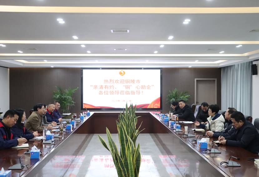楊文萍到公司開展“親清有約、‘銅’心助企”走訪調(diào)研